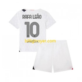 Billige Fotballdrakter AC Milan Rafael Leao 10 Barn Bortedraktsett 2023/24 Kortermet